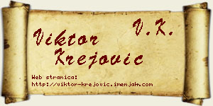 Viktor Krejović vizit kartica